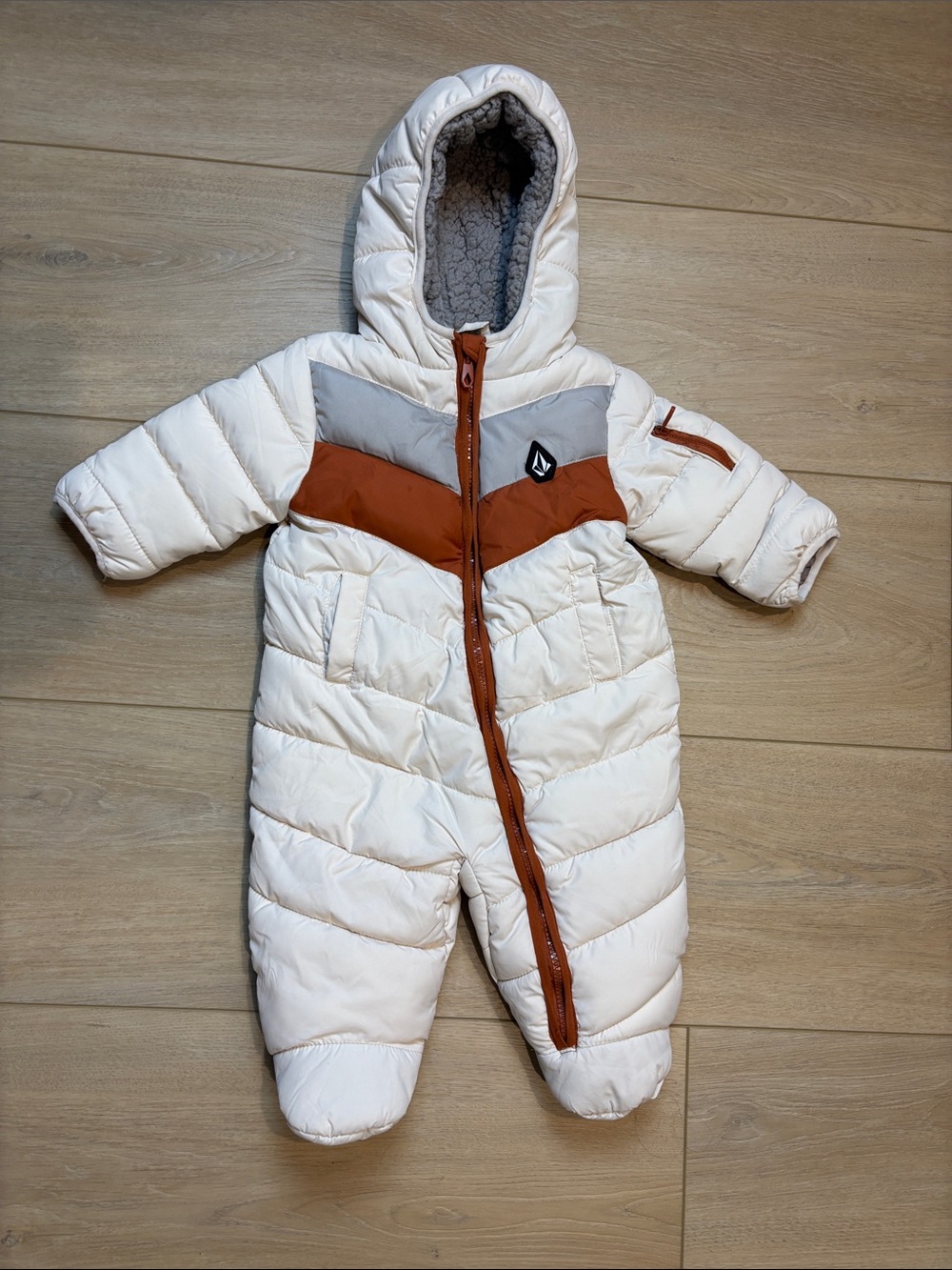 Volcom Boys Quilted Hooded Snowsuit 6-9 Months